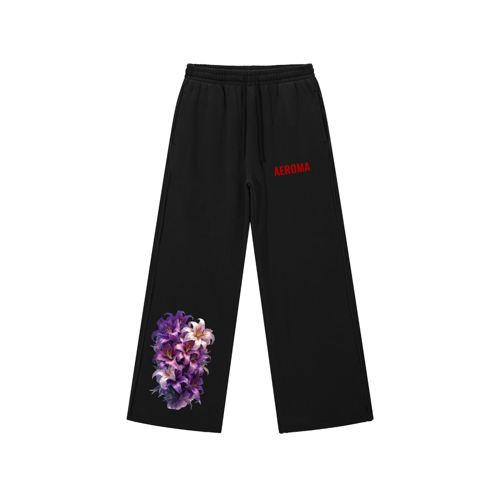 Snow Washed Raw Edge Sweatpants